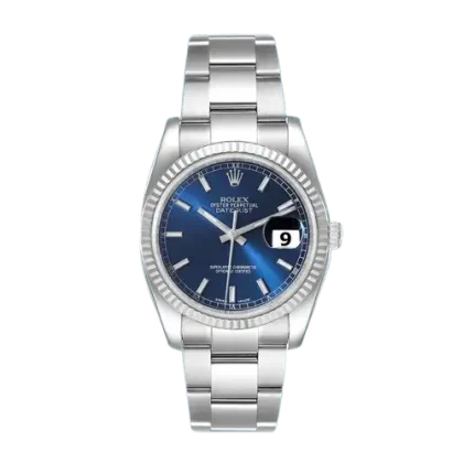 Rolex Datejust 116234BLSO Men’s 36mm Silver-tone