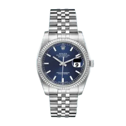 Rolex Datejust 116234BLSJ Men’s 36mm Watch Silver-tone