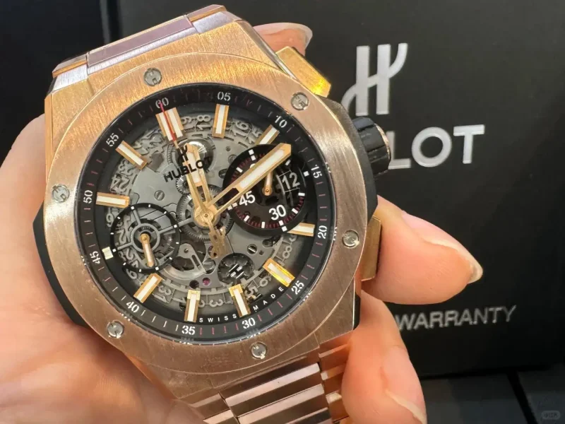 Hublot Big Bang Men Automatic Black 18ct Rose Gold Watch 451.OX.1180.OX - Image 6