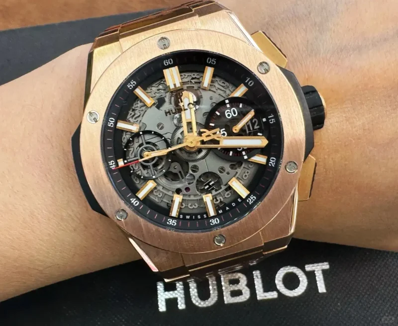 Hublot Big Bang Men Automatic Black 18ct Rose Gold Watch 451.OX.1180.OX - Image 2