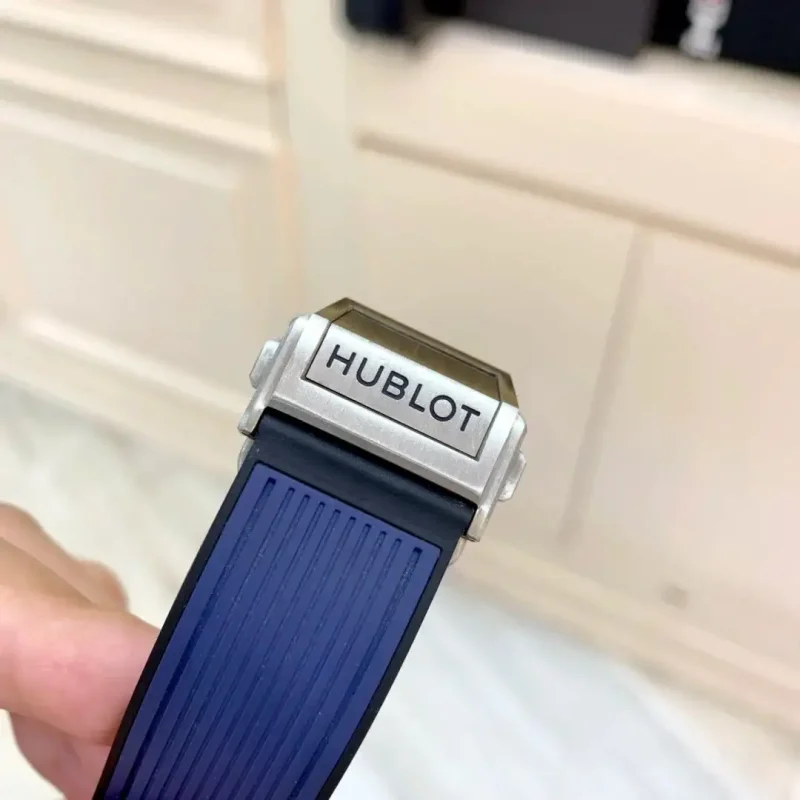 Hublot Big Bang Men Automatic Blue Rubber Watch 411.NX.5179.RX - Image 4
