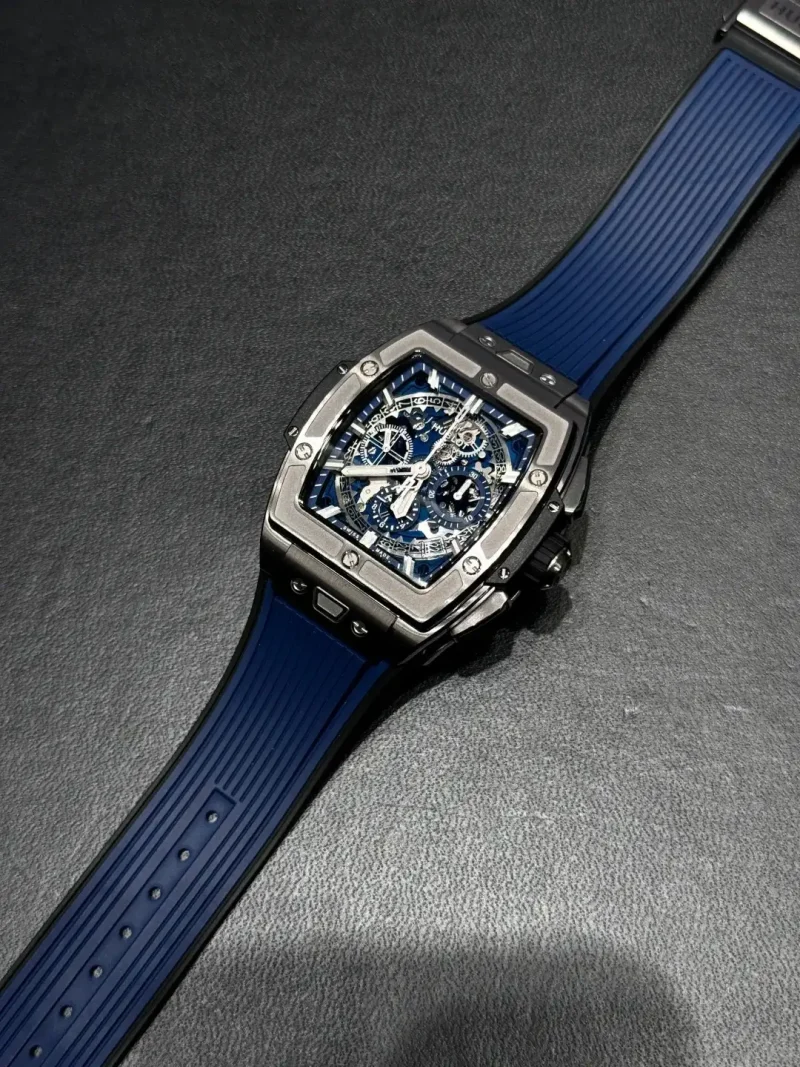 Hublot Spirit Of Big Bang Men Automatic Blue Rubber Watch 641.NX.7170.RX - Image 2