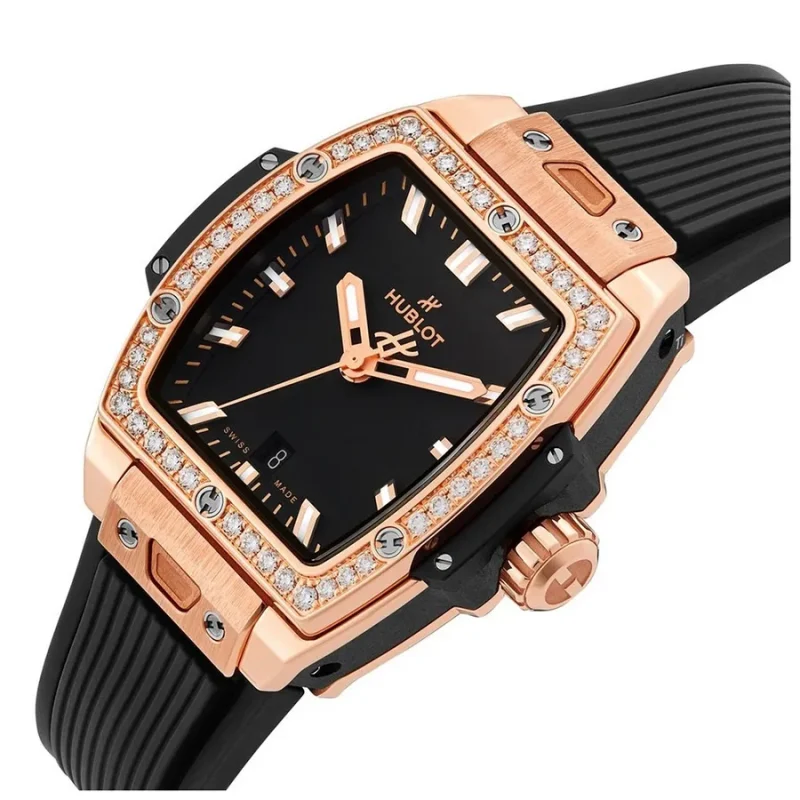 Hublot Spirit Of Big Bang Women Automatic Black Rubber Watch 665.OX.1180.RX.1204 - Image 3