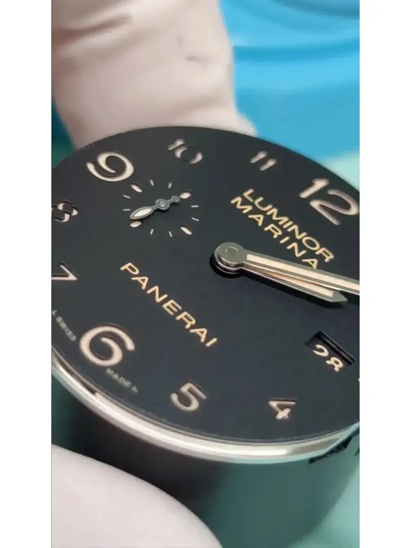 Panerai Luminor Due Men Automatic Black Alligator Watch PAM00943 - Image 3