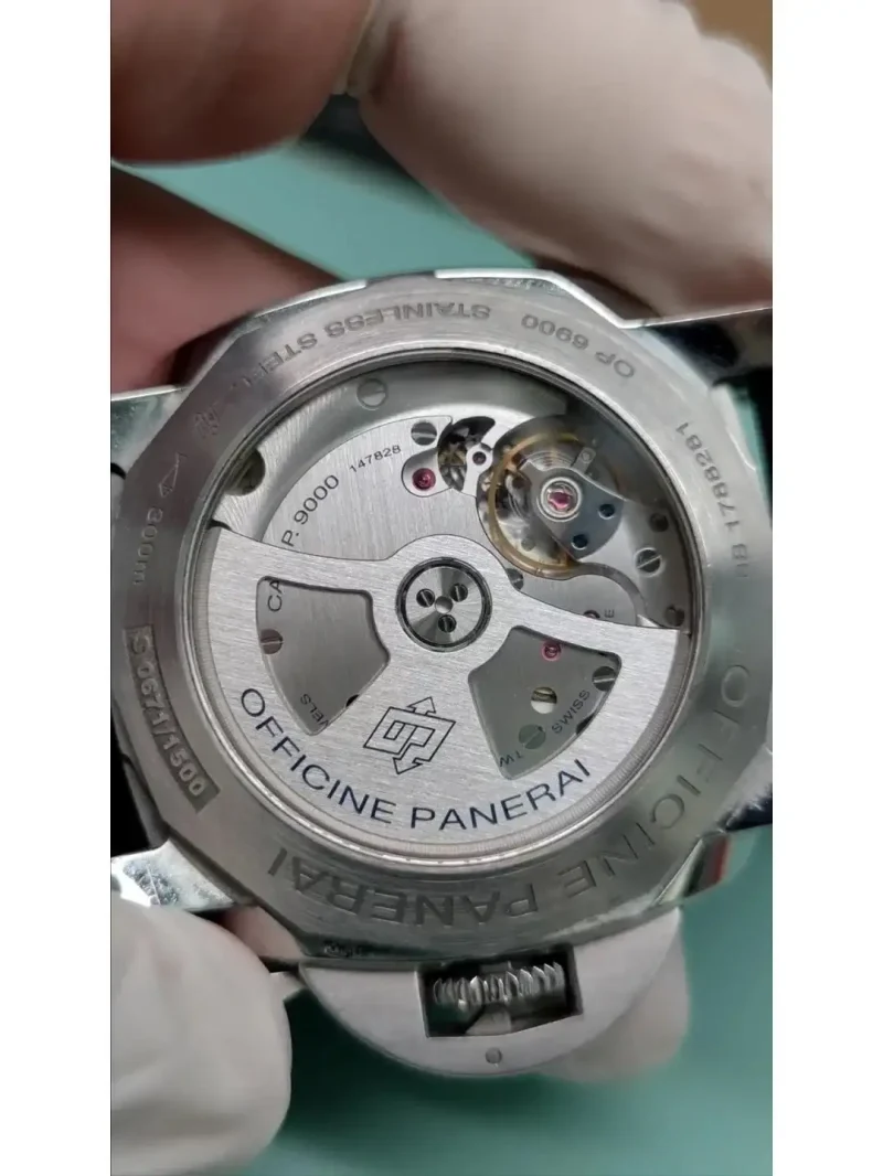 Panerai Luminor Due Men Automatic Black Alligator Watch PAM00943 - Image 5