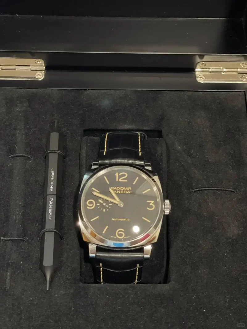 Panerai Radiomir Men Automatic Black Alligator Watch PAM00572 - Image 4