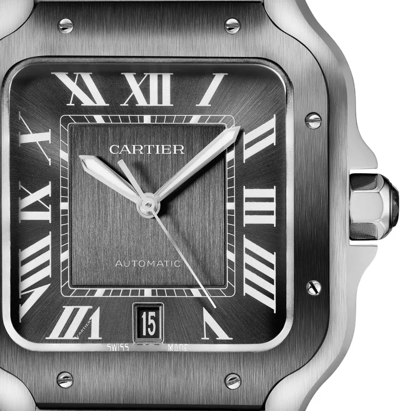 Cartier Santos de Cartier Men Automatic Grey Stainless Steel Watch WSSA0037 - Image 5