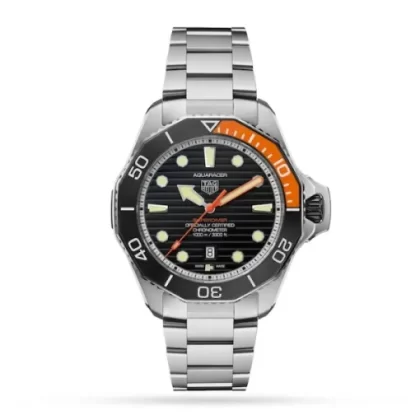 TAG Heuer Aquaracer Men Automatic Black Titanium Watch WBP5A8A.BF0619