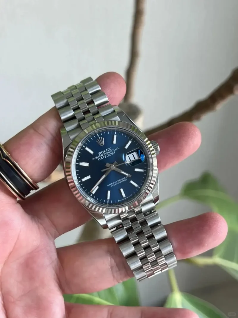 Rolex Datejust 41 White Gold/Steel Blue Dial Fluted Bezel 126334 (Jubilee) - Image 5