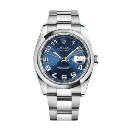 Rolex Datejust 116200BLCAO 36mm Men’s Silver-tone Oyster Bracelet Swiss Replica Wacthes