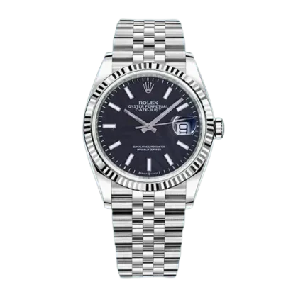 Rolex Datejust 126234 Men’s 36mm Black Palm Motif Dial Swiss Replica Watch