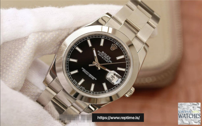 ROLEX DATEJUST BLACK DIAL STAINLESS STEEL 41MM SWISS REPLICA m126300.0011 - Image 2