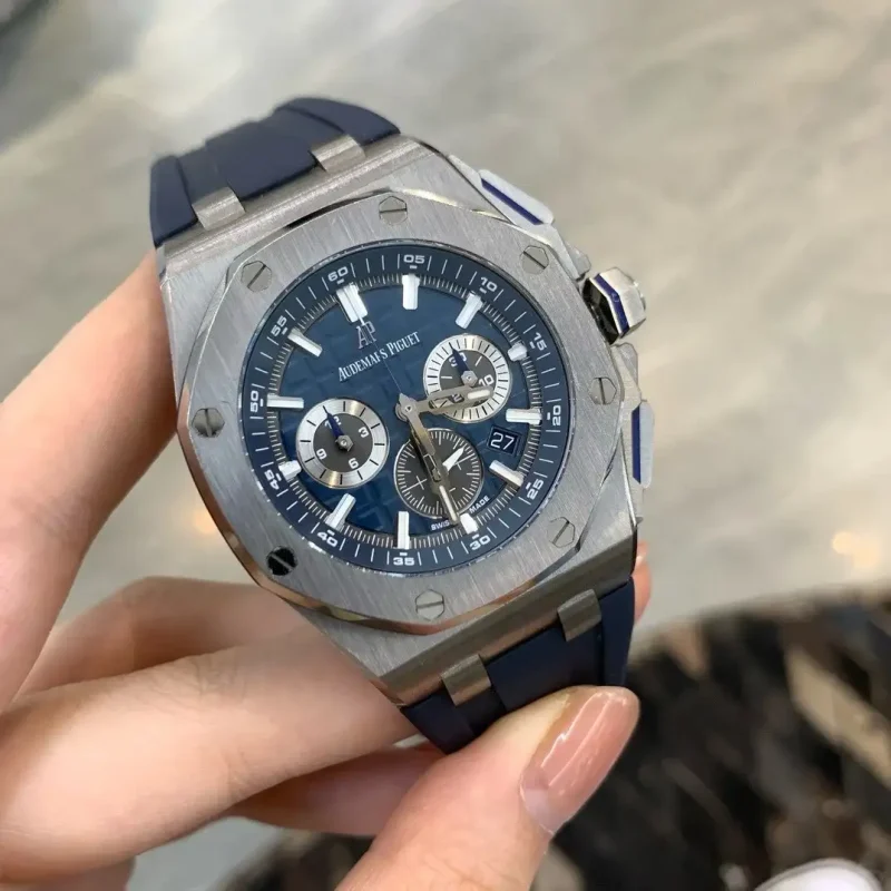 Audemars Piguet Royal Oak Offshore Selfwinding Chronograph Blue, Silver 26480TI.OO.A027CA.01 - Image 3