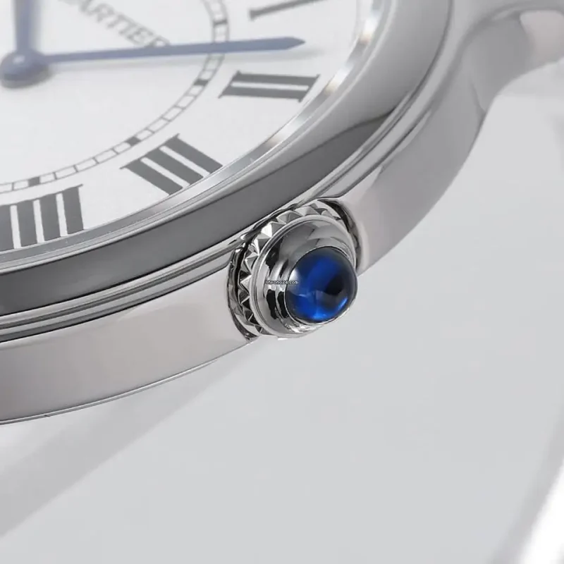 Cartier Ronde Must Men Quartz Silver Calf Watch WSRN0031 - Image 4