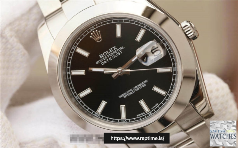 ROLEX DATEJUST BLACK DIAL STAINLESS STEEL 41MM SWISS REPLICA m126300.0011 - Image 4