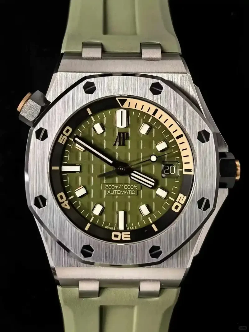 Audemars Piguet Royal Oak Offshore Diver Green 15710ST.OO.A052CA.01 - Image 3