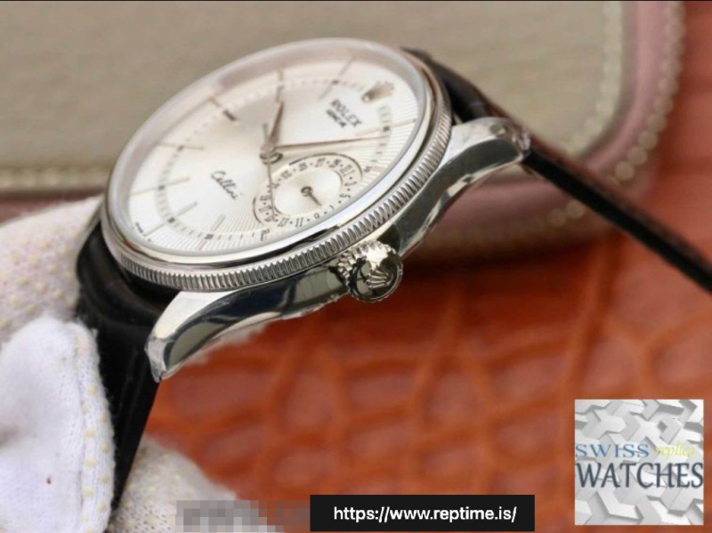 ROLEX CELINI WHITE DIAL SCRATCH PROOF 39MM SWISS REPLICA M50519-0006 - Image 5