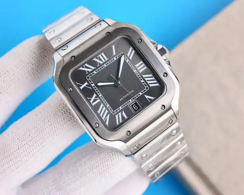 Cartier Santos de Cartier Men Automatic Grey Stainless Steel Watch WSSA0037 - Image 3
