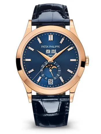 Patek Philippe Complications Rose Gold Diamond & Blue Dial 5396R-015