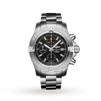 Breitling Avenger Men Automatic Black Stainless Steel Watch A13317101B1A1