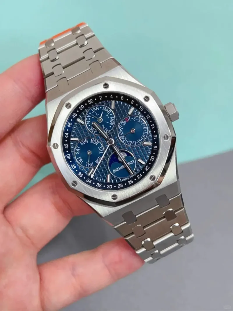 Audemars Piguet Royal Oak Perpetual Calendar Blue 26574ST.OO.1220ST.02 - Image 4
