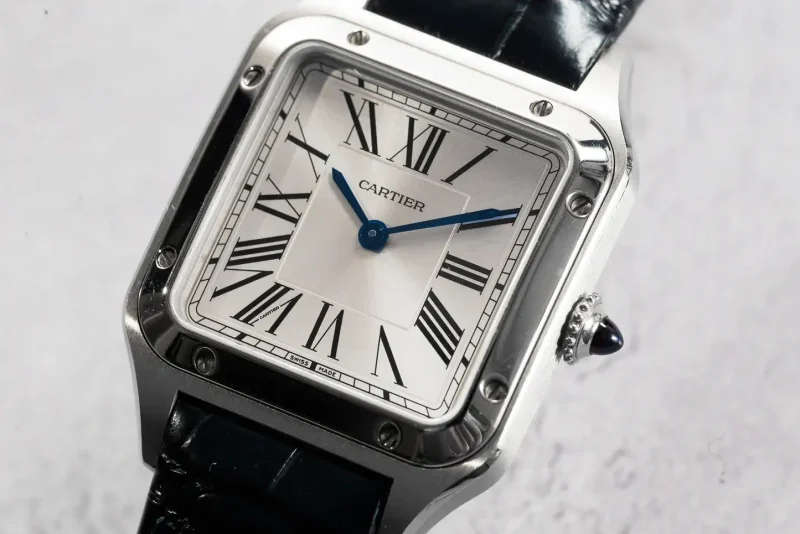 Cartier Santos-Dumont Men Automatic Silver Stainless Steel Watch WSSA0032 - Image 3