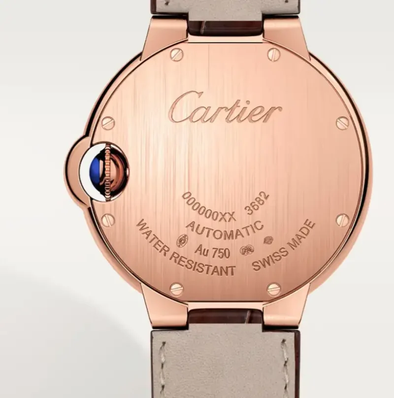 Cartier Ballon Bleu de Cartier Men Automatic Silver 18ct Rose Gold Watch WGBB0035 - Image 3