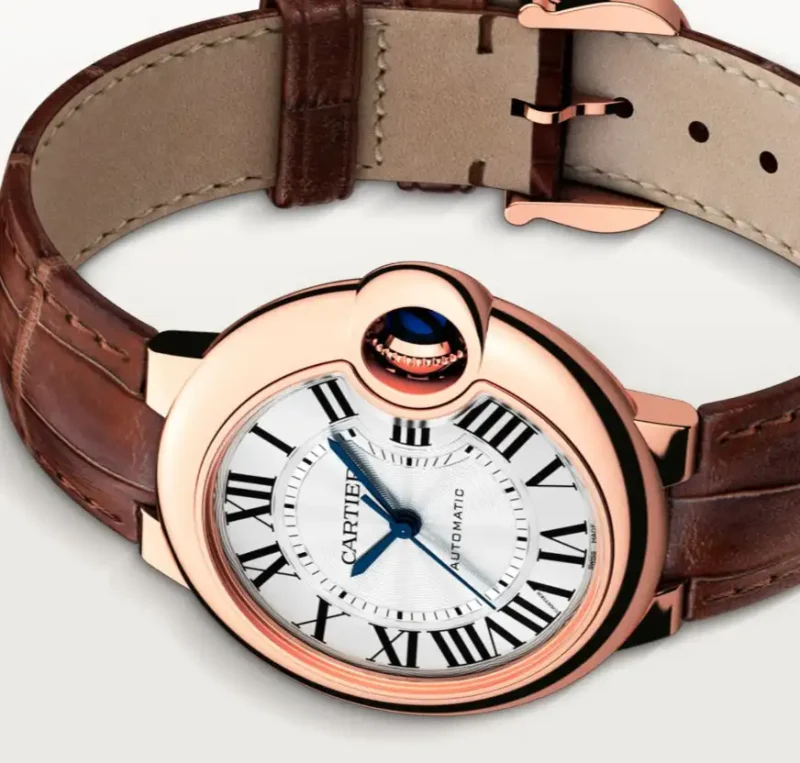 Cartier Ballon Bleu de Cartier Men Automatic Silver 18ct Rose Gold Watch WGBB0035 - Image 5