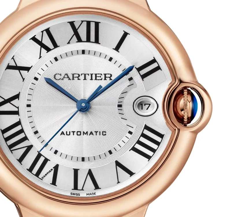 Cartier Ballon Bleu de Cartier Men Automatic Silver 18ct Rose Gold Watch WGBB0035 - Image 2
