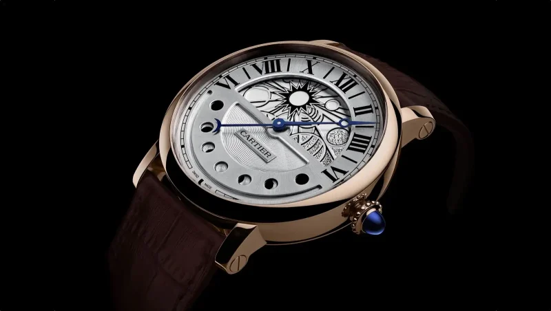Cartier Ronde de Cartier Men Automatic Silver Leather Watch W1556243 - Image 4