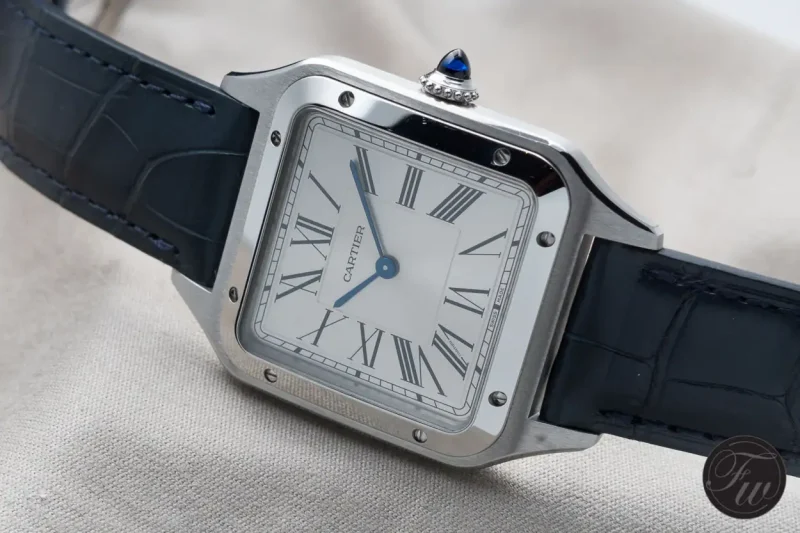 Cartier Santos-Dumont Men Automatic Silver Stainless Steel Watch WSSA0032 - Image 2