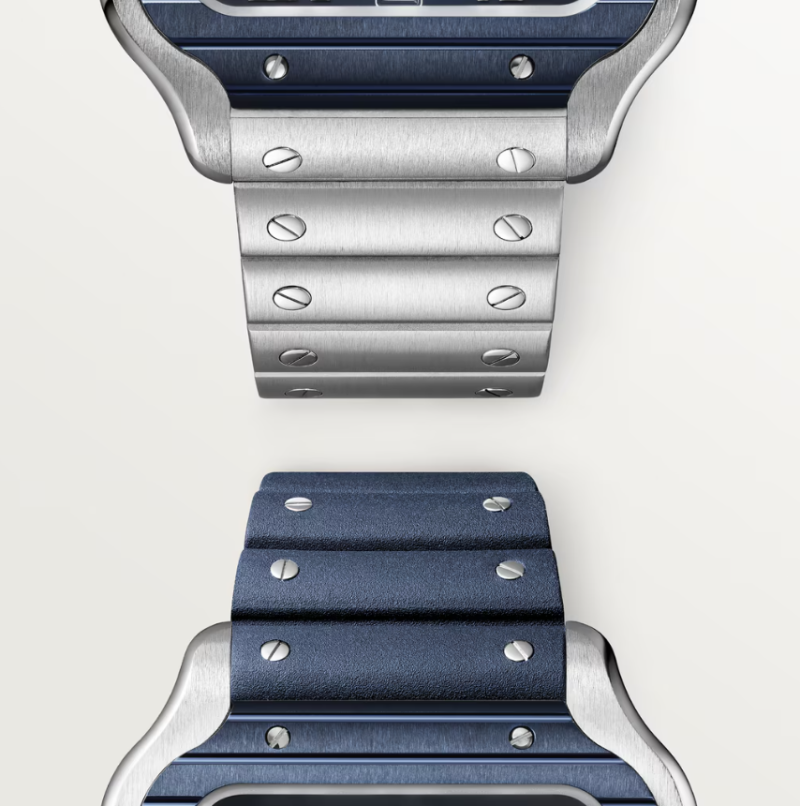 Cartier Santos de Cartier Men Automatic Blue Stainless Steel Watch WSSA0048 - Image 4