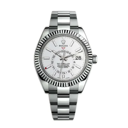 ROLEX SKY DWELLER WHITE DIAL STAINLESS STEEL 42MM SWISS REPLICA m326934.0001