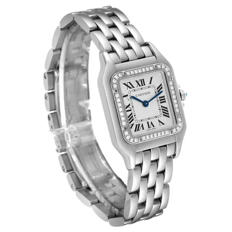 Cartier Panthère de Cartier Women Quartz White Stainless Steel Watch W4PN0008 - Image 4