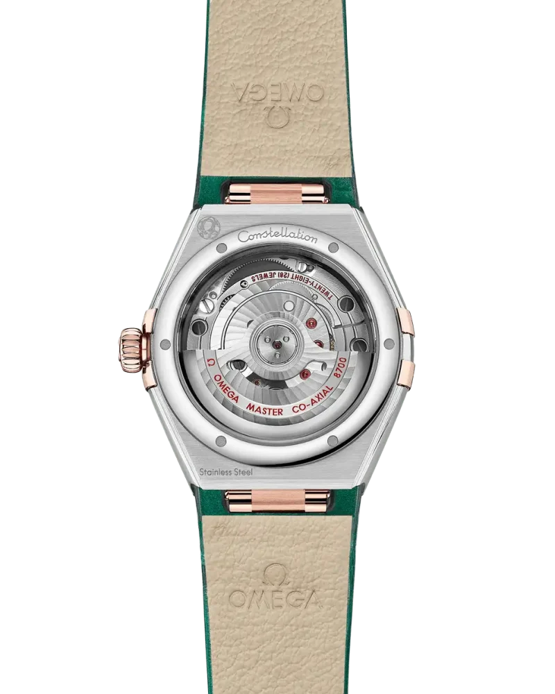 Omega Constellation Women Automatic Green Leather Watch O13128292099001 - Image 2