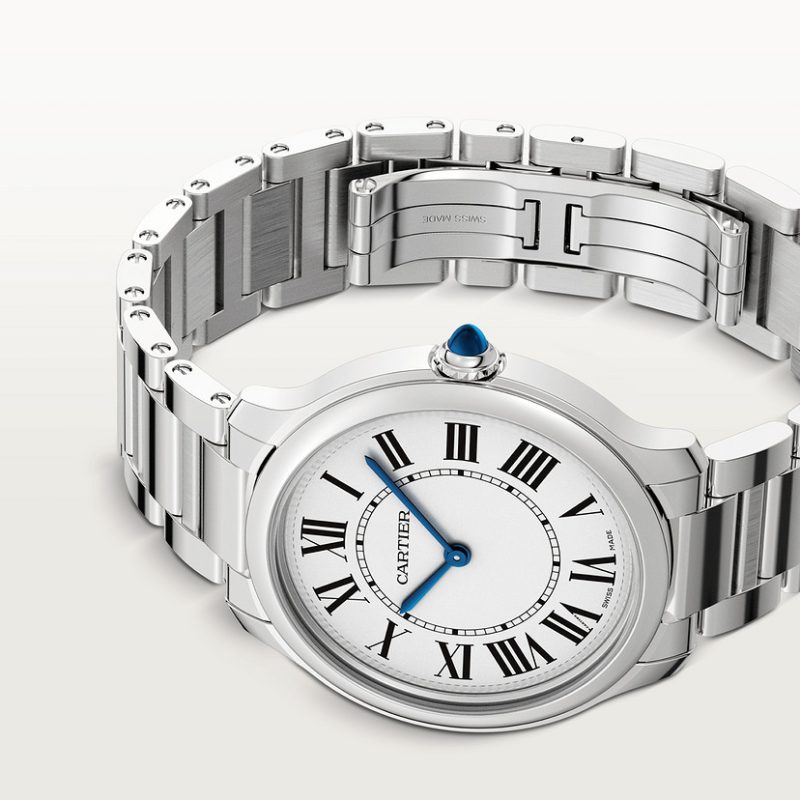 Cartier Ronde Must Men Quartz Silver Stainless Steel Watch WSRN0034 - Image 2