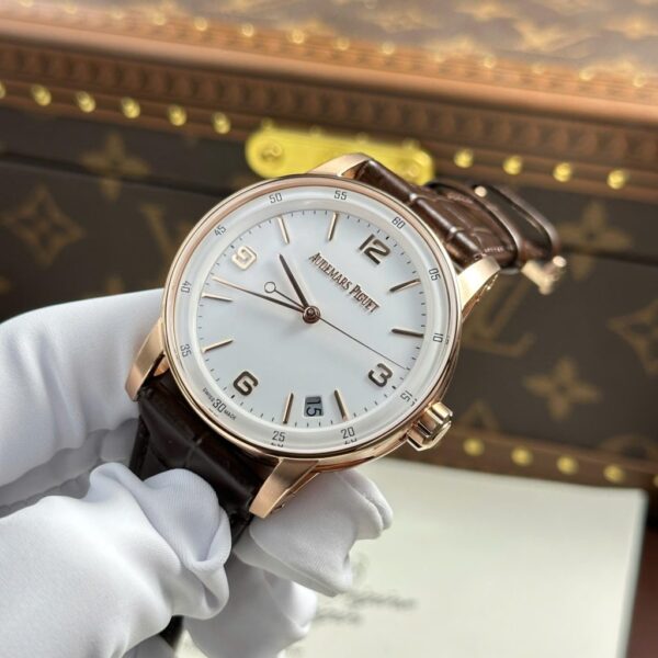 Best Fake Audemars Piguet Code 11.59 Selfwinding 15210OR White Dial Replica Watch APS Factory 41mm - Top Watch - Image 4