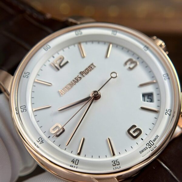 Best Fake Audemars Piguet Code 11.59 Selfwinding 15210OR White Dial Replica Watch APS Factory 41mm - Top Watch - Image 6
