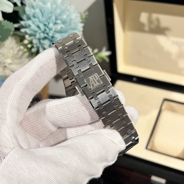 Best Fake Audemars Piguet Rep 11 Watch Royal Oak 15412BC Moissanite Diamond 41mm - Top Watch - Image 6