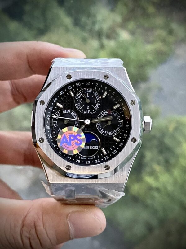Best Fake Audemars Piguet Replica 1:1 Watch Royal Oak 26574ST Black Dial APS Factory 41mm - Top Watch - Image 4