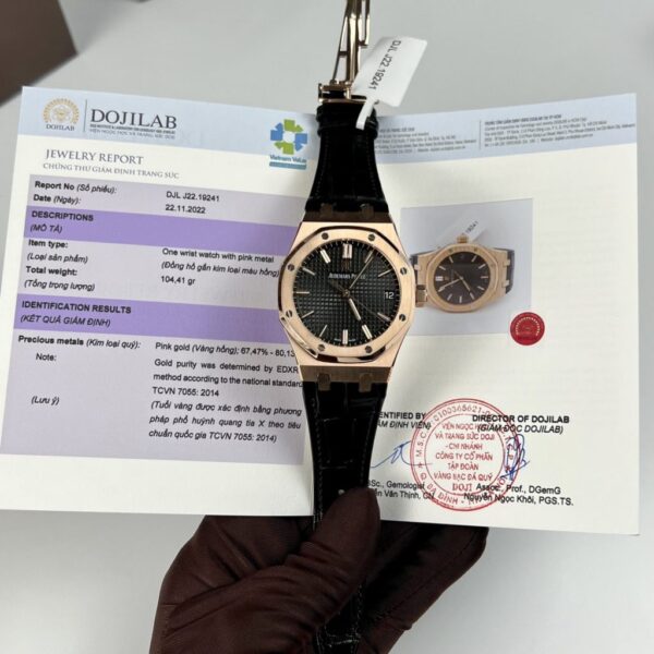 Swiss 1:1 Audemars Piguet Replica 11 Watch Rose Gold Wrapped Royal Oak 15500OR 41mm - Top Watch