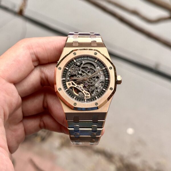 Best Fake Audemars Piguet Replica 1:1 Watch Royal Oak 15407 Rose Gold APS Factory 41mm - Top Watch