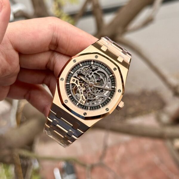 Best Fake Audemars Piguet Replica 1:1 Watch Royal Oak 15407 Rose Gold APS Factory 41mm - Top Watch - Image 3