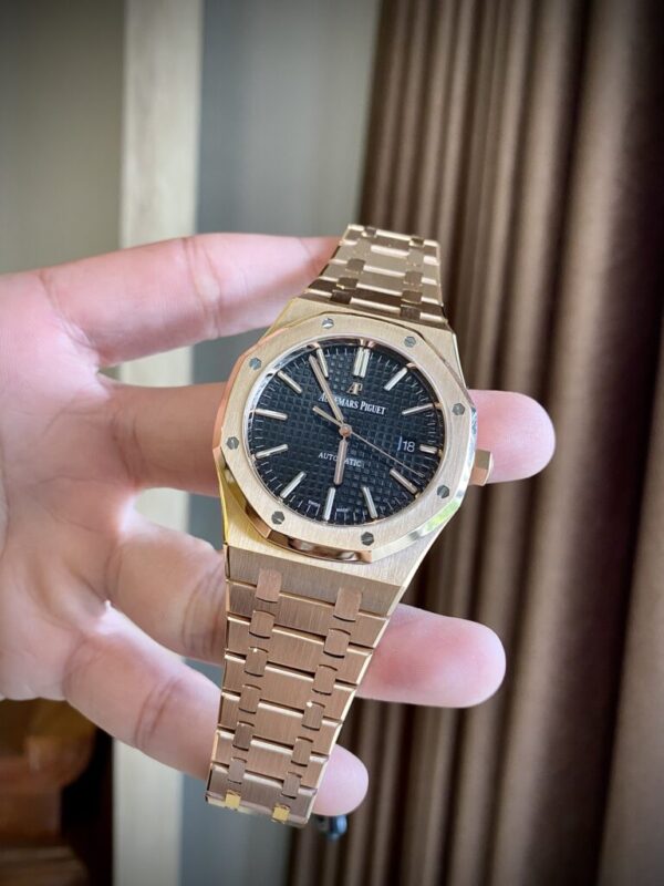 Best Fake Audemars Piguet Replica 11 Watch Royal Oak 15500OR Blue Dial Steel Strap 41mm - Top Watch - Image 3