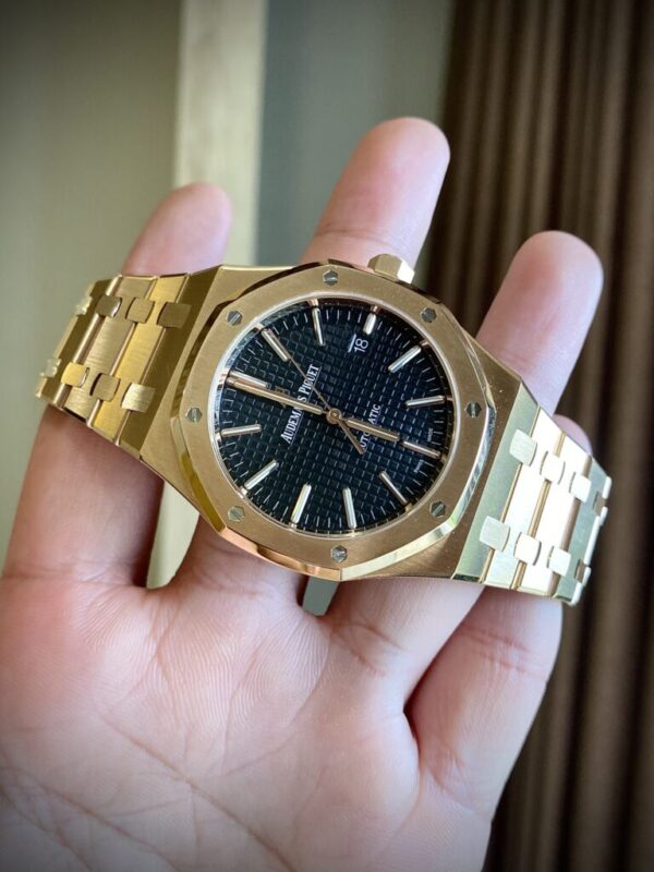 Best Fake Audemars Piguet Replica 11 Watch Royal Oak 15500OR Blue Dial Steel Strap 41mm - Top Watch - Image 4