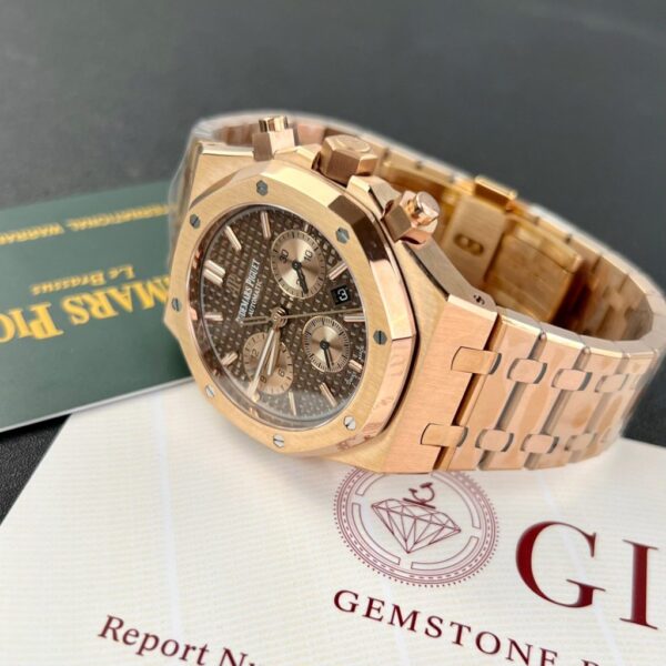 Swiss 1:1 Audemars Piguet Replica 1:1 Watch Royal Oak 26331OR Chocolate Dial ZF Factory 41mm - Top Watch - Image 4