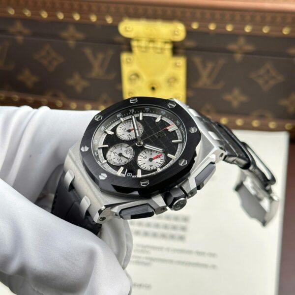 Replica Audemars Piguet Replica 11 Watch Royal Oak Offshore Chronograph 26420 Black Dial APP Factory 43mm - Top Watch - Image 6