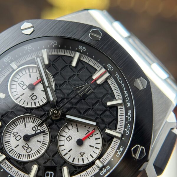 Replica Audemars Piguet Replica 11 Watch Royal Oak Offshore Chronograph 26420 Black Dial APP Factory 43mm - Top Watch - Image 7