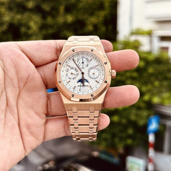Replica Audemars Piguet Replica Watch Royal Oak 26574OR White Dial Rose Gold Plated 41mm - Top Watch - 图片 2