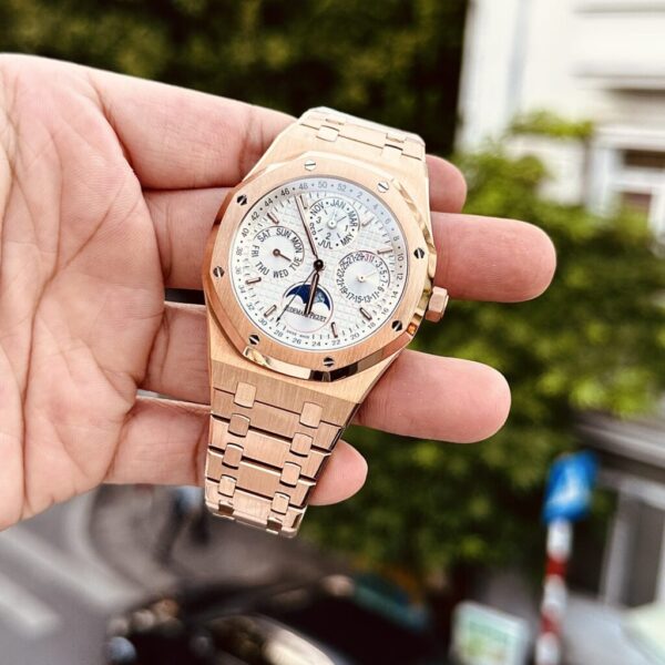 Replica Audemars Piguet Replica Watch Royal Oak 26574OR White Dial Rose Gold Plated 41mm - Top Watch - 图片 3